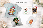 Watercolor Christmas Robin & Pets, an Illustration by Artnoy (Thumbnail 4 of 8)