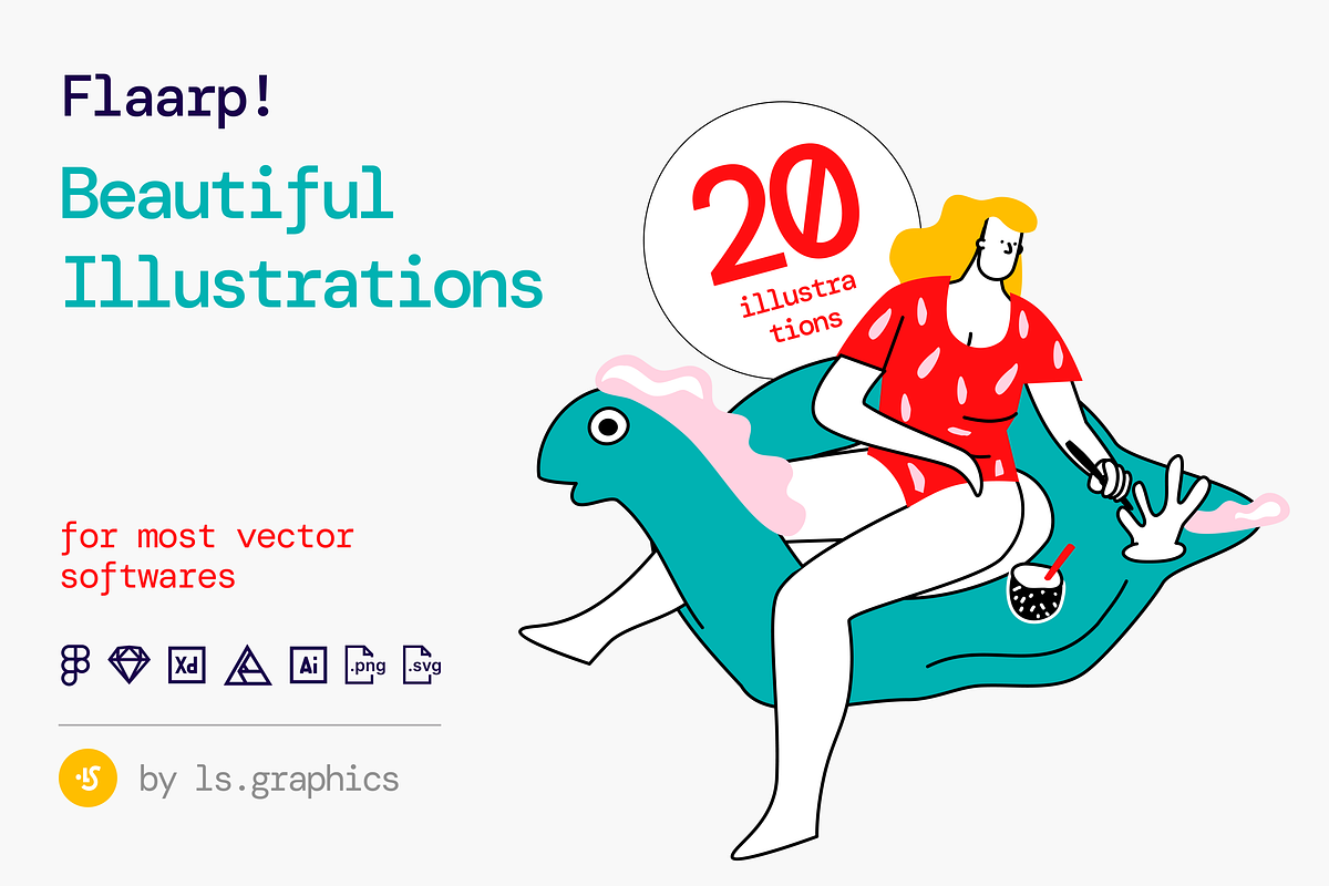 Flaarp! Illustration Kit, a Templates & Theme by ls-illustrations (Photo 1 of 6)