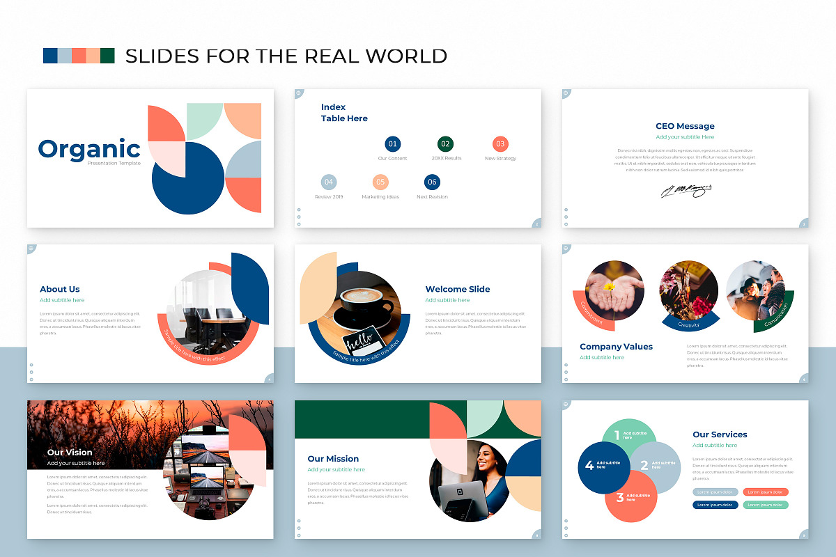 Organic | Powerpoint Template, a Presentation Template by Zacomic Studios