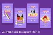 Valentine Sale Instagram & Canva, a Social Media Template by Attype (Thumbnail 2 of 4)