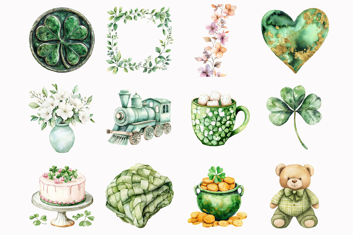St Patrick’s Day Clipart, an Illustration by Design Market (Photo 2 of 5)