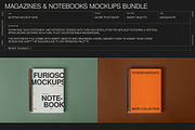 Magazines & Notebooks Mockup Bundle, a Books & Magazine Mockup by FURIOSO mockups (Thumbnail 12 of 14)