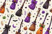 Halloween Spooky Seamless Pattern, a Pattern Graphic by Printable Design Store (Thumbnail 2 of 3)