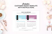 Calendar Cards for Illustrator, a Templates & Theme by Michelle Hickey Design (Thumbnail 3 of 5)