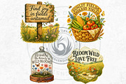 Summer Wildflower & Meadows Cliparts, a Seasonal Illustration by ThatsDesignArt (Thumbnail 8 of 10)