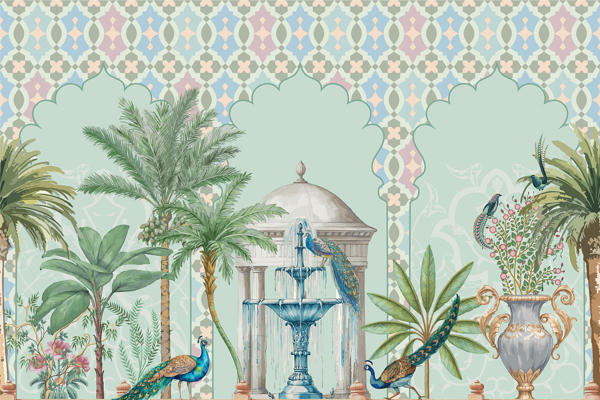Moroccan decorative seamless pattern, a Decorative Illustration by Mughal Wallpaper (Photo 1 of 3)