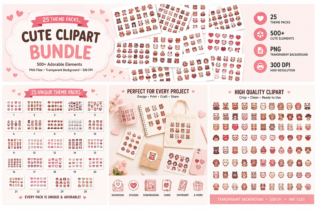 Valentines Day Stickers Pack I PNG, an Object Graphic by S Graphic Studio (Photo 1 of 6)