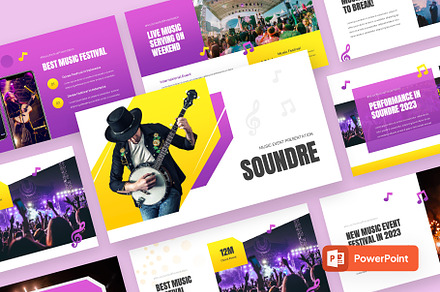 SOUNDRE - Music Festival Powerpoint, a Presentation Template by rgbryand