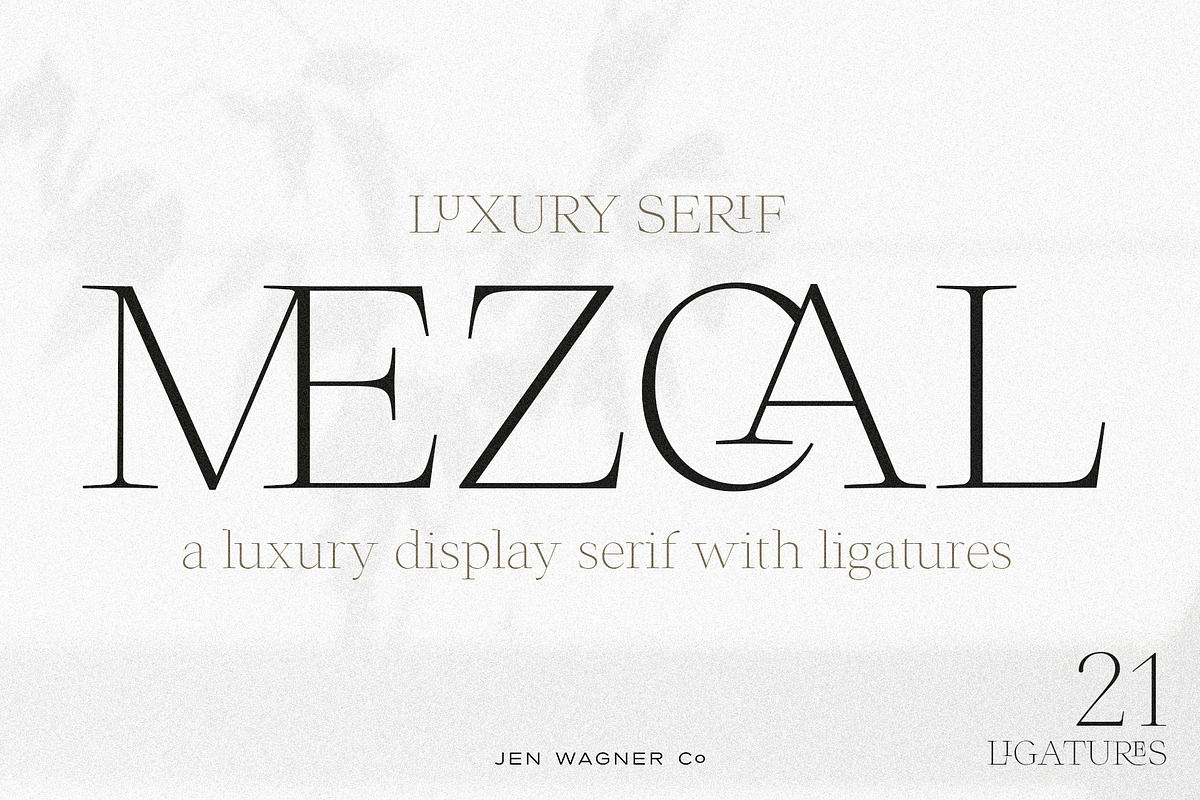 Mezcal | Luxury Ligature Serif, a Serif Font by Jen Wagner Co (Photo 14 of 15)
