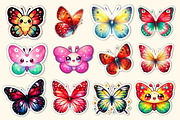 Butterfly Stickers Bundle, an Illustration by Dream Creation (Thumbnail 4 of 5)