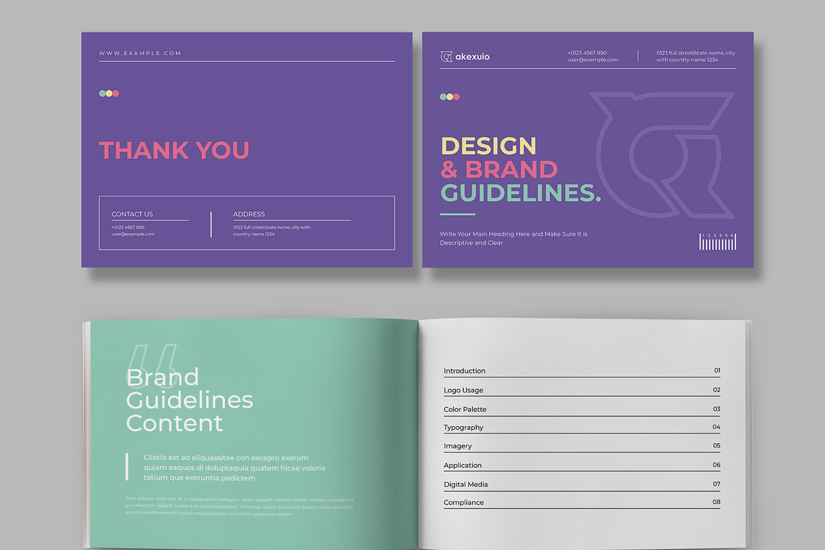 Brand Guideline Layout, a Brochure Template by ContestDesign (Photo 2 of 5)