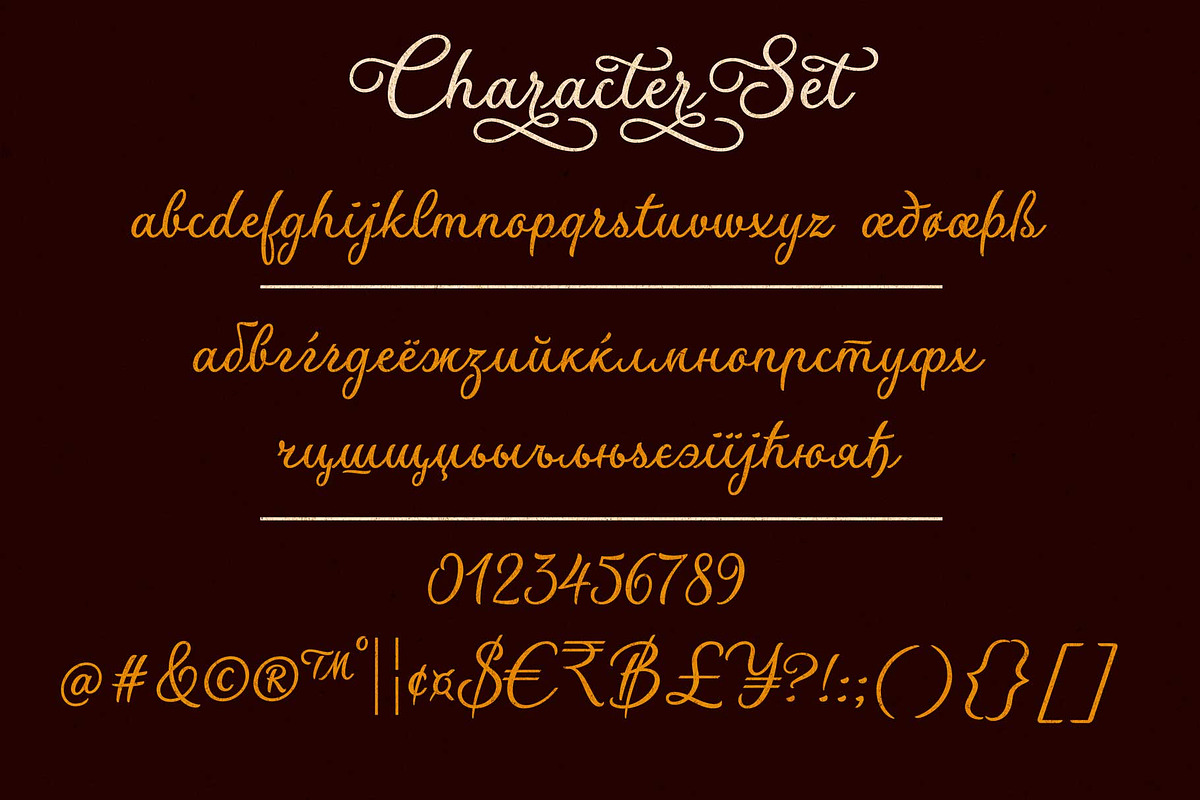 Flores del Sol calligraphic font, a Script Font by Roland Huse Design (Photo 7 of 7)
