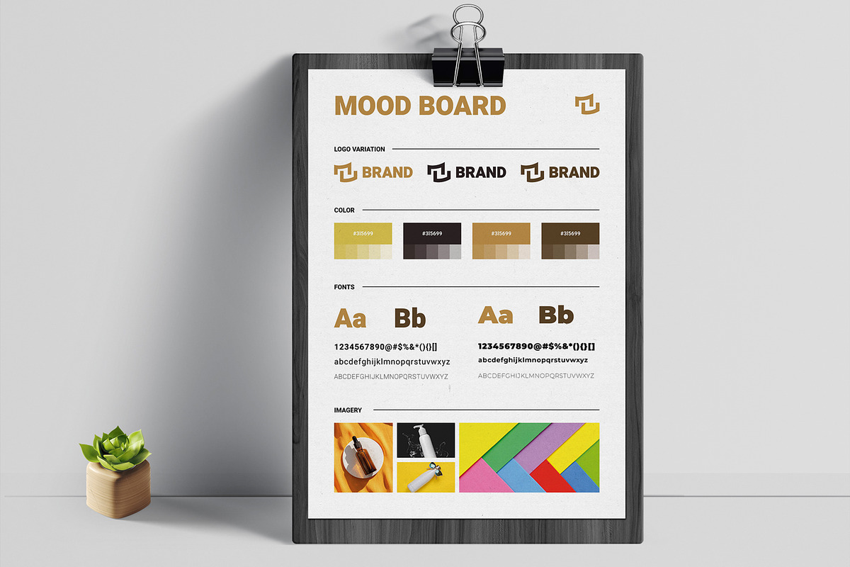 Mood Board Design Template, an UI Kit Template by ContestDesign (Photo 1 of 5)