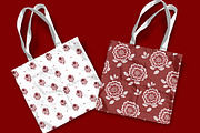Maroon Block Print Indian Inspired, a Pattern Graphic by Pattern Whimsy (Thumbnail 6 of 6)