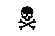 Skull & Crossbones Silhouette Vector, an Illustration by jahid234 (Thumbnail 9 of 51)