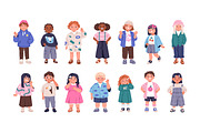 Cute diverse kids set + banner, a Person Illustration by Good Studio (Thumbnail 2 of 5)