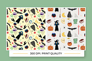 My Halloween: 8 Patterns, 28 motifs, a Pattern Graphic by Mente Volante Studio (Thumbnail 3 of 12)
