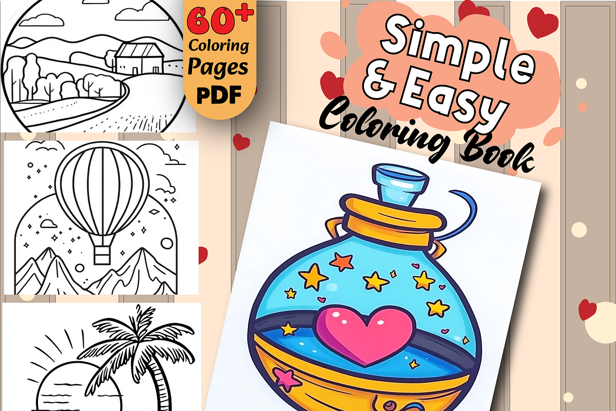 Simple Art Bold & Easy Coloring Page, an Animal Illustration by Design Home (Photo 1 of 4)
