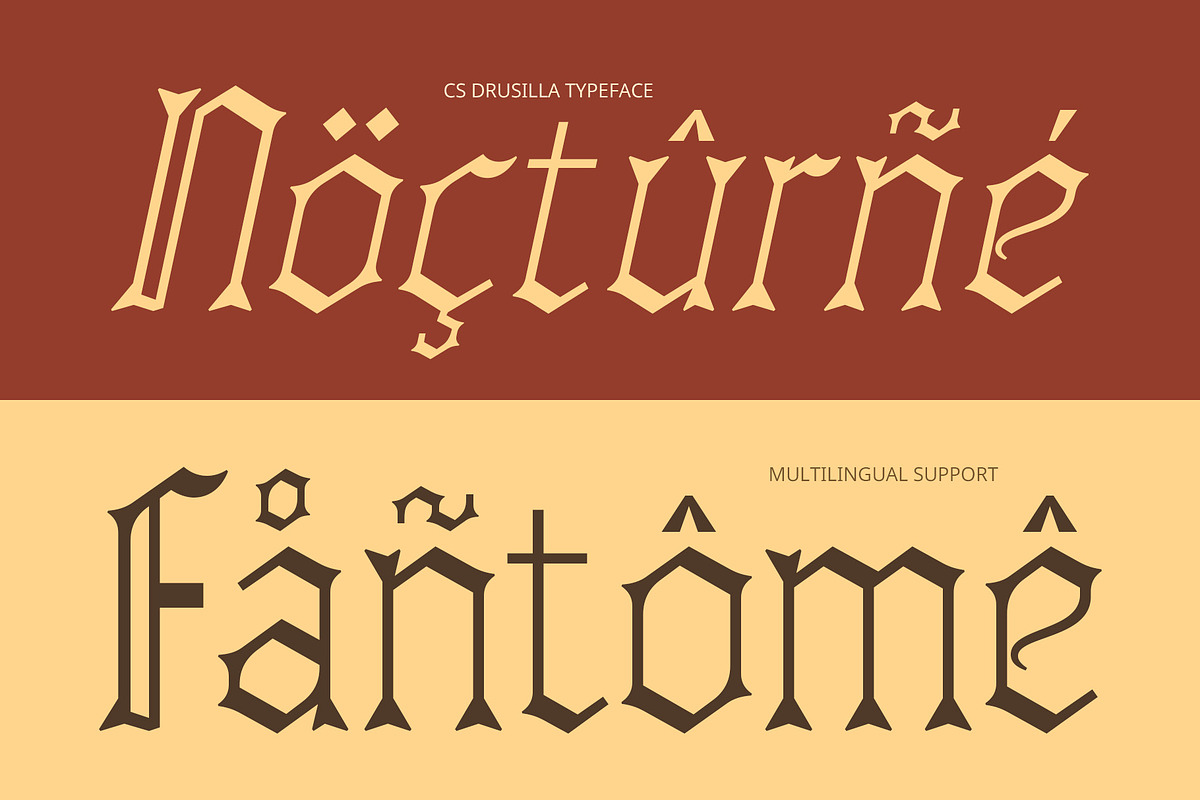CS Drusilla – Blackletter Font, a Blackletter Font by Craft Supply Co. (Photo 4 of 8)