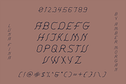 Luna Fina | Slanted Sans Serif Font, a Font by Amber Morgan (Thumbnail 2 of 6)