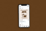 Coffee Meet Up Brown, a Flyer Template by Me55enjah Design (Thumbnail 3 of 4)