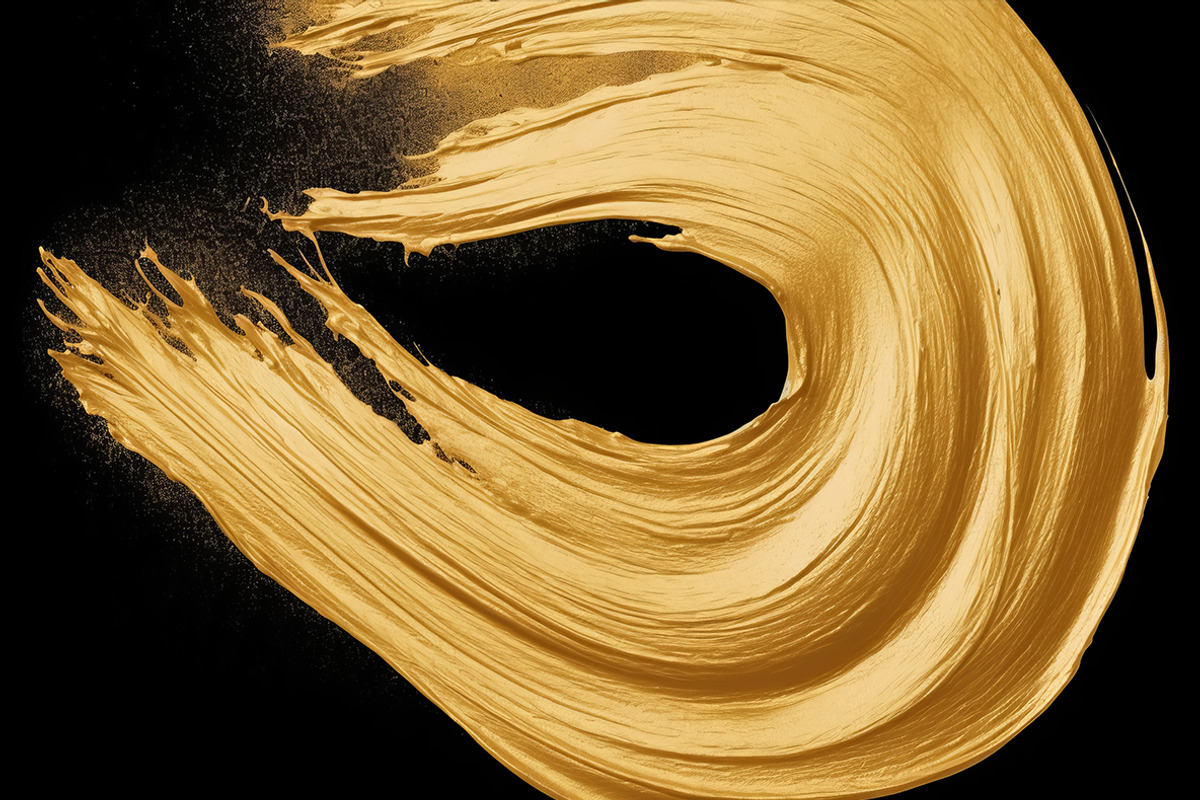 Golden brush strokes. 80 images, a Decorative Illustration by Handmadefont (Photo 9 of 11)