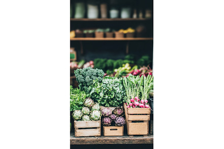 Fresh organic vegetables displayed, a Food & Drink Photo by Lermont51
