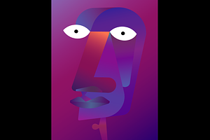 Character with wild colors