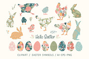 Happy Easter! Cute vector collection, a Seasonal Illustration by Nadia Grapes (Thumbnail 5 of 10)