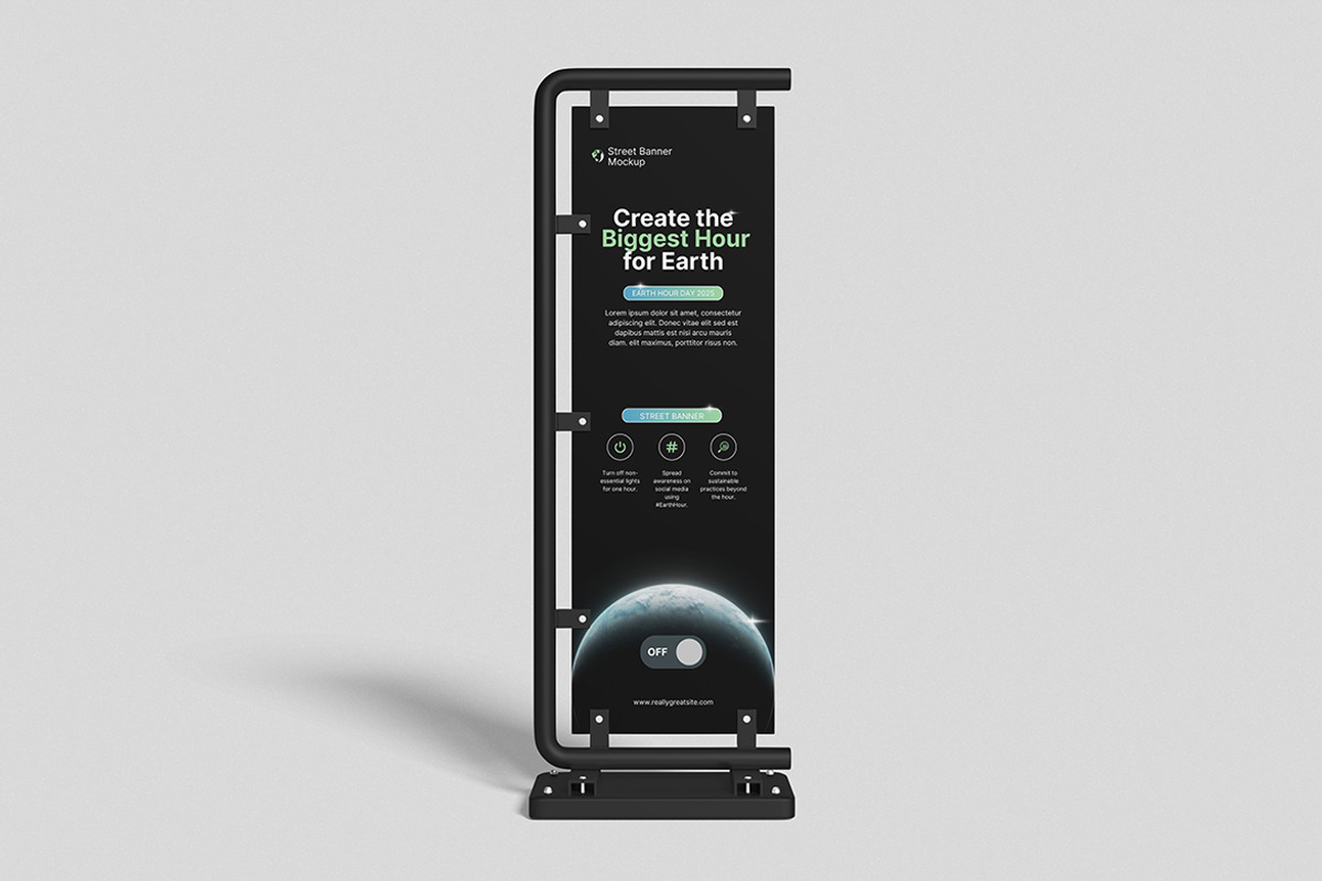Street Banner Mockup, an Advertising Mockup by swsi-studio (Photo 4 of 5)