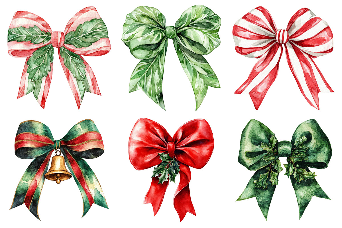 Christmas Bow Sublimation Bundle, an Illustration by Daily.Designs (Photo 4 of 5)