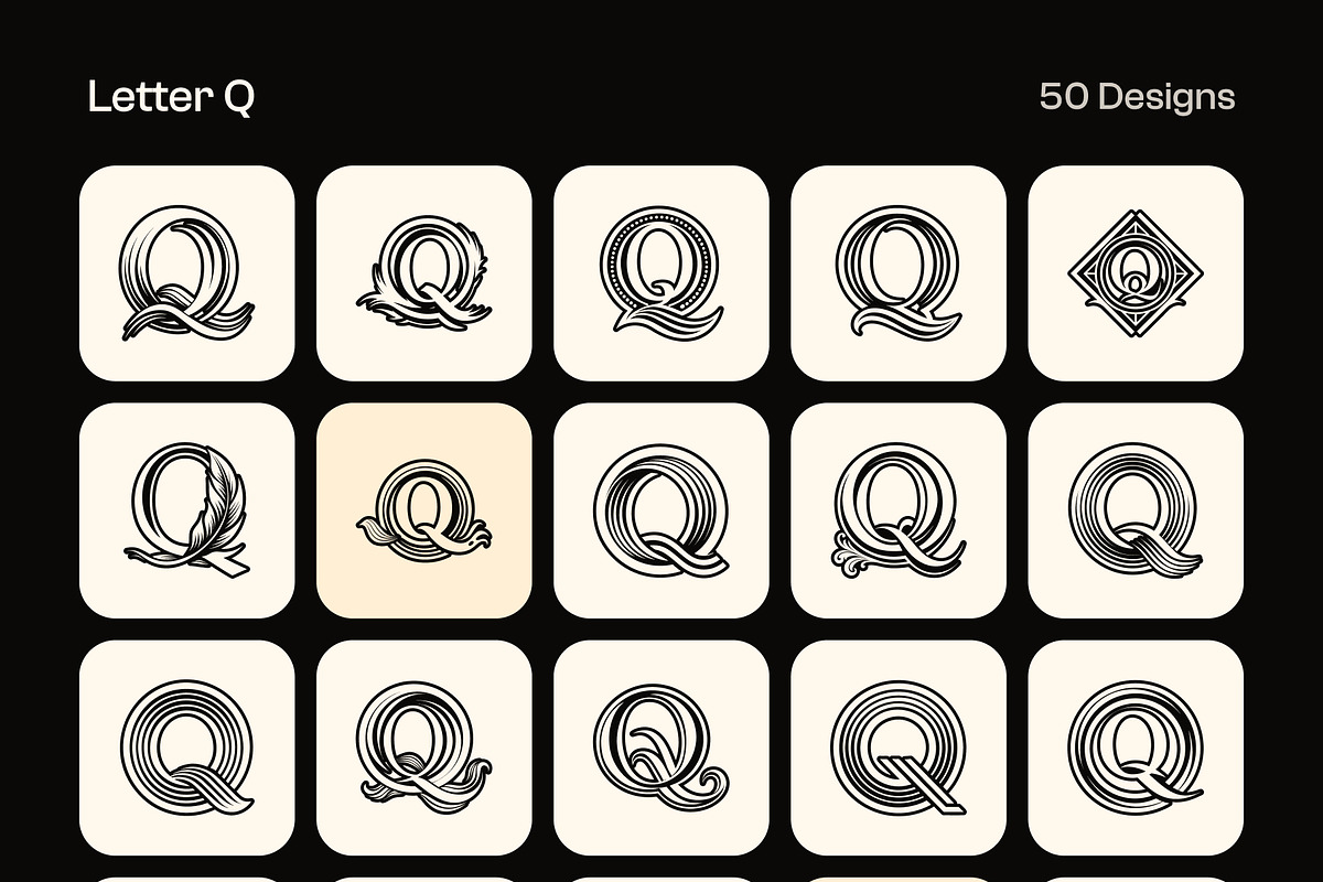 1400 Alphabet Letters Logo, a Solid Icon by Creative Stall (Photo 24 of 34)