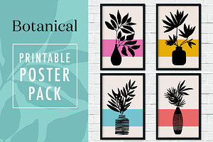 Botanical Printable Poster Pack