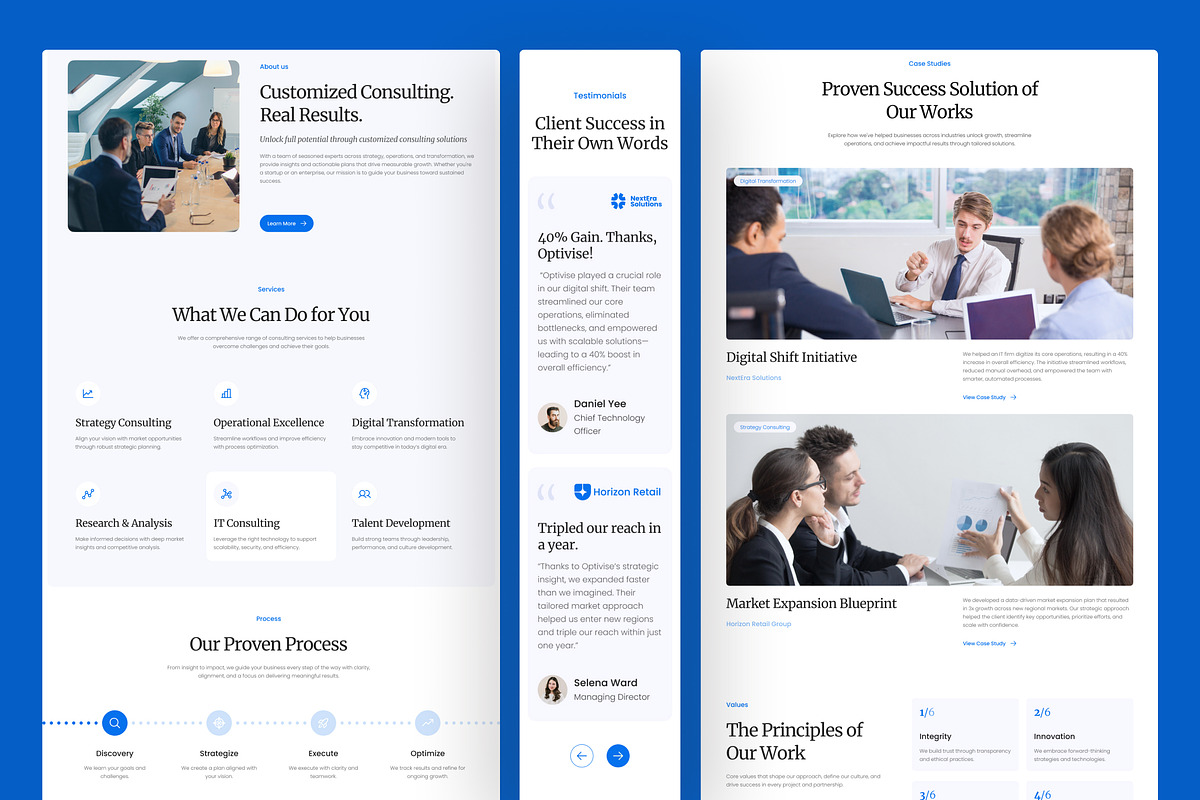 Business Consulting Website, an UI Kit Template by peterdraw (Photo 2 of 7)