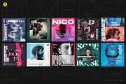 Club DJ Party Flyers, Posters Bundle, a Flyer Template by pixelsao (Thumbnail 3 of 3)