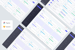 Project List Admin Dashboard UI Kit