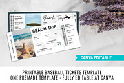 Beach Vacation Trip Ticket Template, an Invitation Template by Snapybiz (Thumbnail 6 of 10)