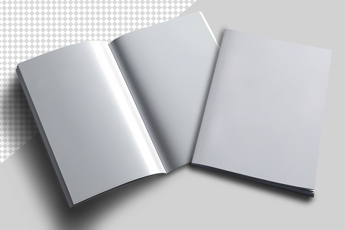 Top View Magazine Mockup