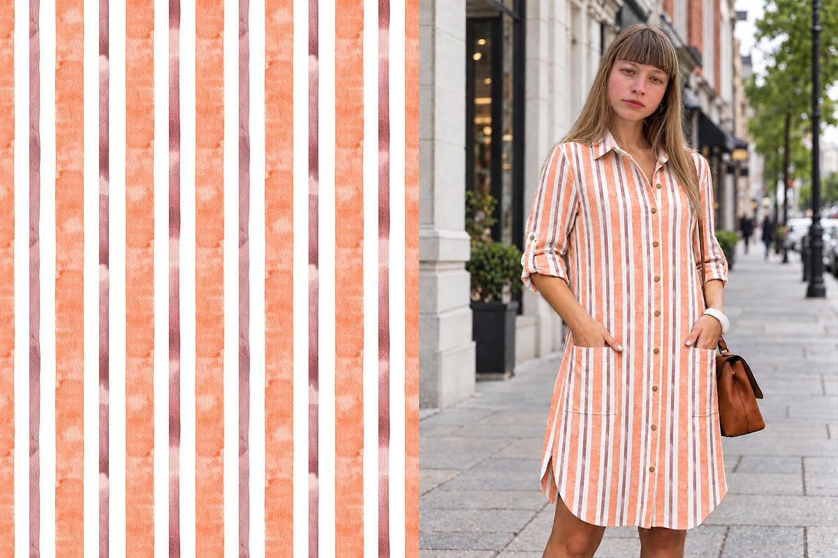 Amber Plaid & Stripe Patterns, a Decorative Illustration by YarovaArt (Photo 9 of 14)