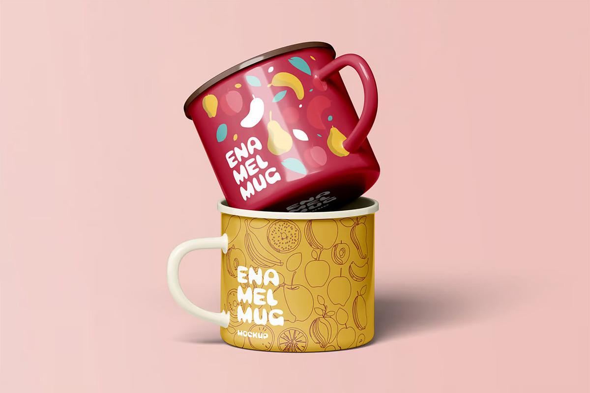 Enamel Mug Mock-up, a Cups & Container Mockup by Se٧enStudio (Photo 12 of 13)