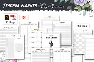 Teacher Planner, a Stationery Template by design_hut