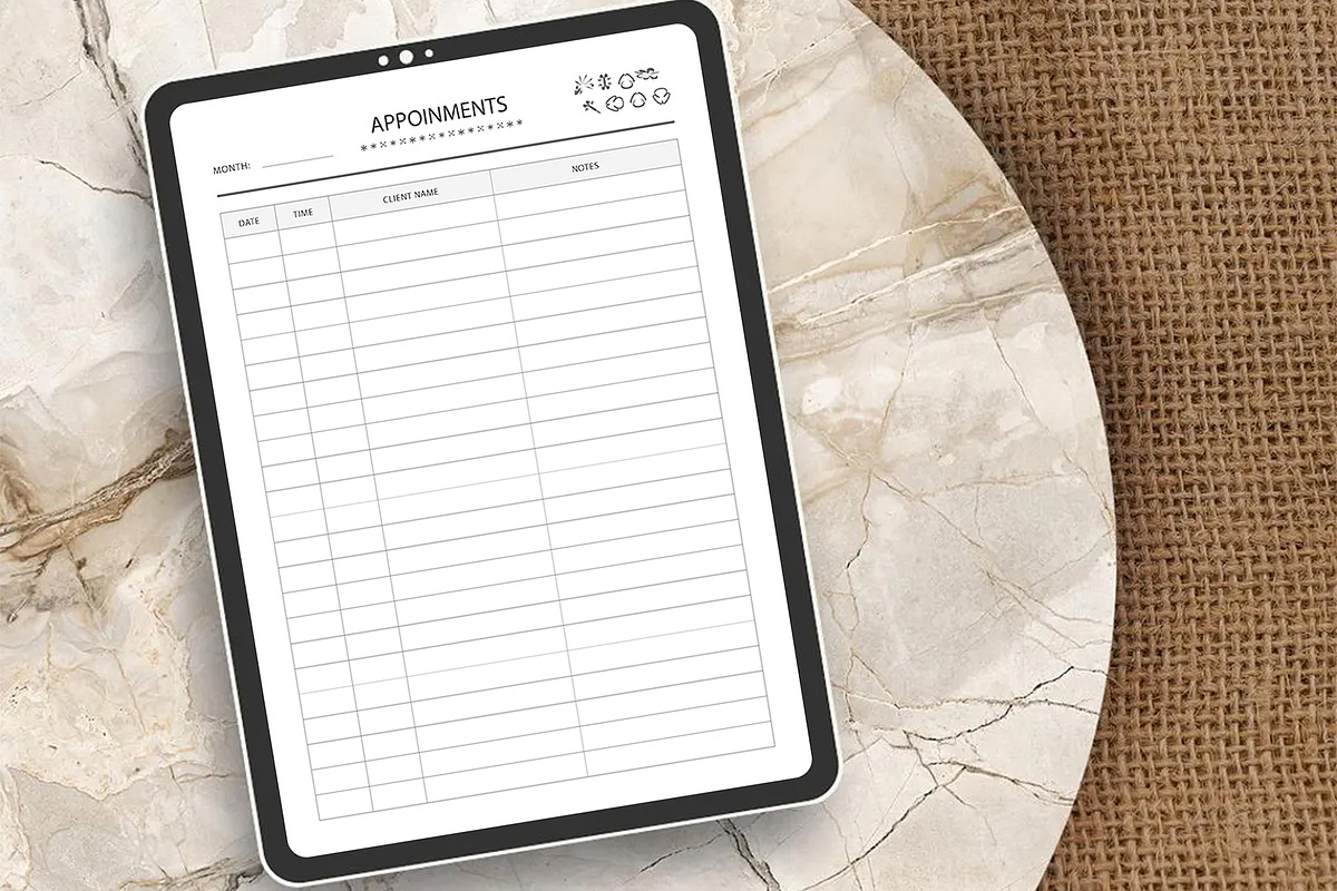 Canva Appointments, a Stationery Template by DesignDevisers (Photo 7 of 10)