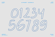 CS Amilia Dashed, a Script Font by Craft Supply Co. (Thumbnail 6 of 8)