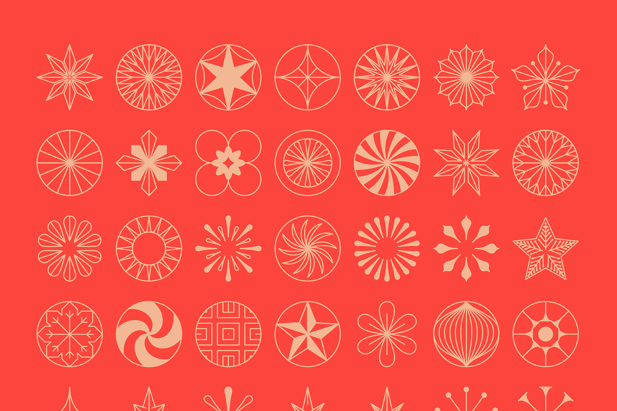 Christmas linear design elements, an Object Graphic by venimo (Photo 5 of 12)