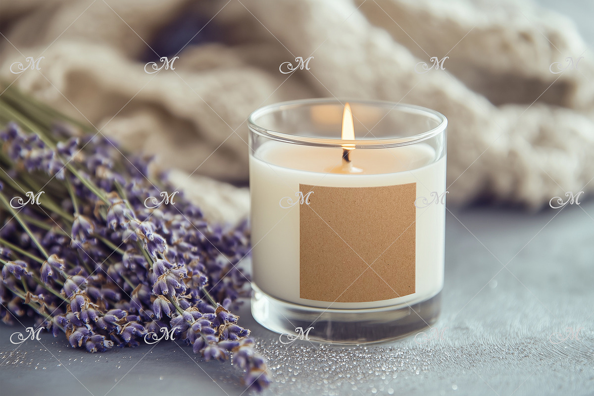 Candle in Glass with a Label Mockup, a Household Mockup by Maddy's Art & Mockups (Photo 3 of 3)
