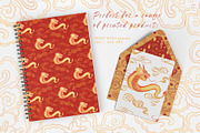 Lunar New Year seamless pattern, a Seasonal Illustration by AnaGuziiArt (Thumbnail 5 of 9)