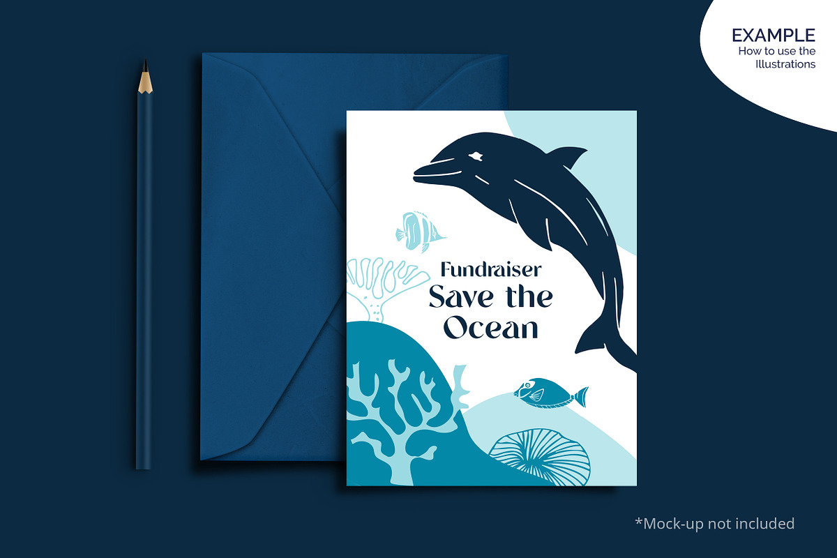 Ocean Marine Animal Illustrations, an Animal Illustration by Annakaroline (Photo 5 of 8)