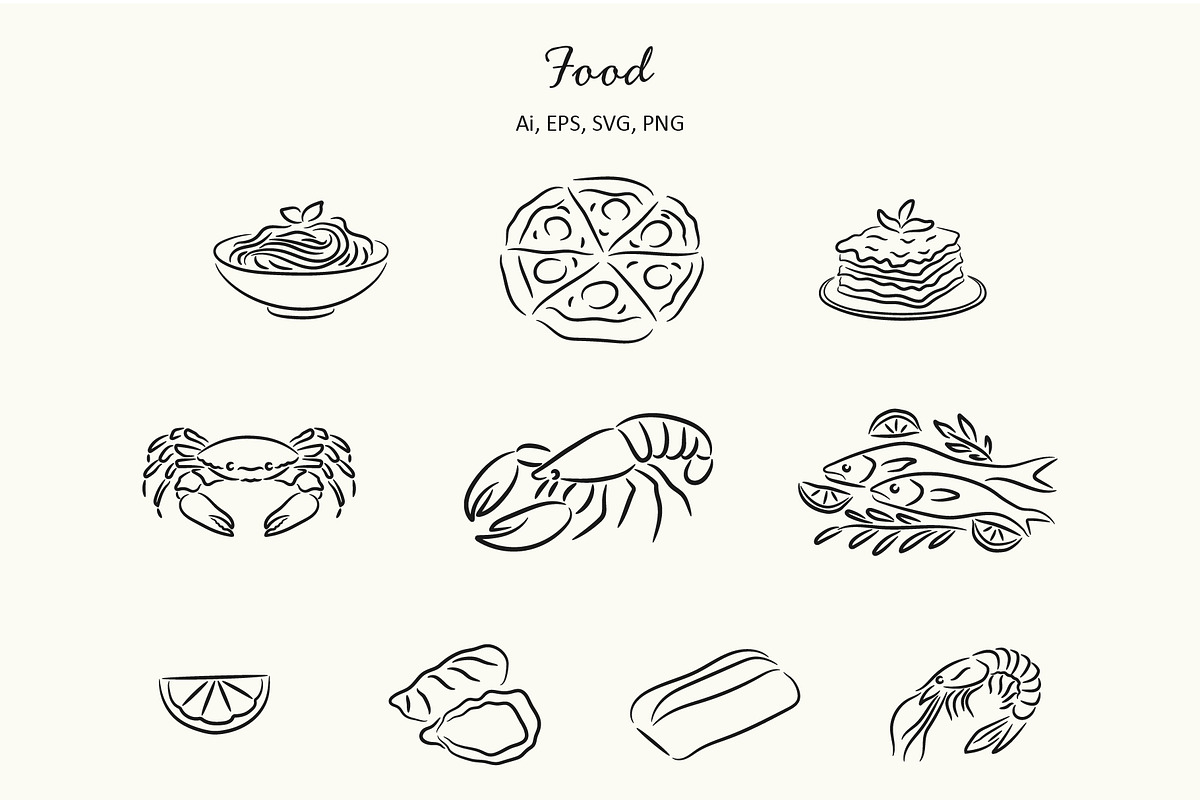 La Dolce Vita Hand-Draw Collection, an Object Illustration by NatalieArtShop (Photo 5 of 14)