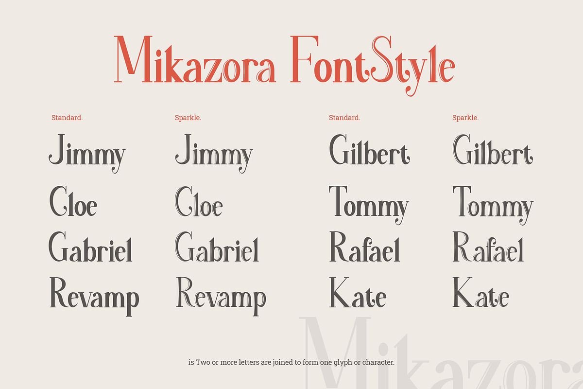 mikazora || Beautiful Display Font preview 8