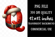 Christmas Santa Alphabet Clipart, an Illustration by Designking (Thumbnail 4 of 5)